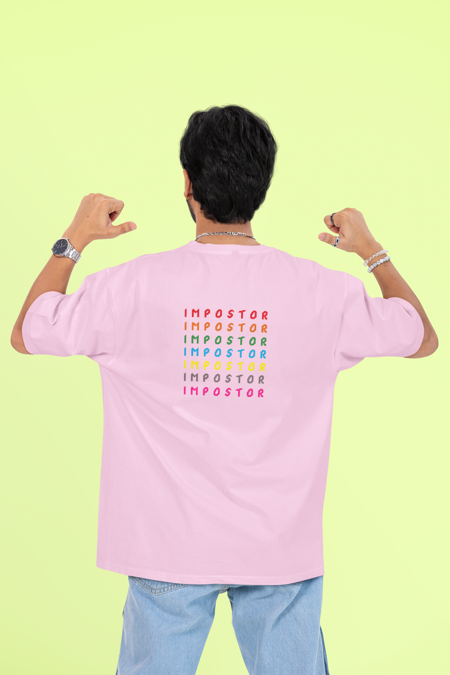 “Impostor Vibes” Oversized Tee – Among Us Edition