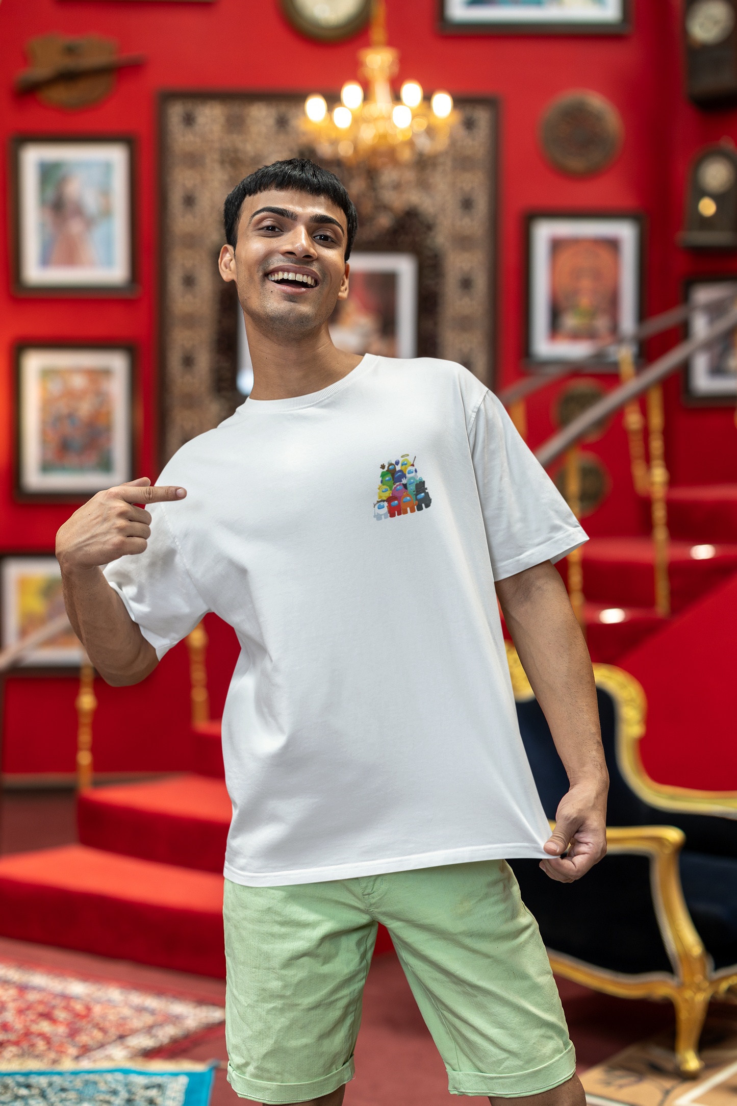 “Impostor Vibes” Oversized Tee – Among Us Edition