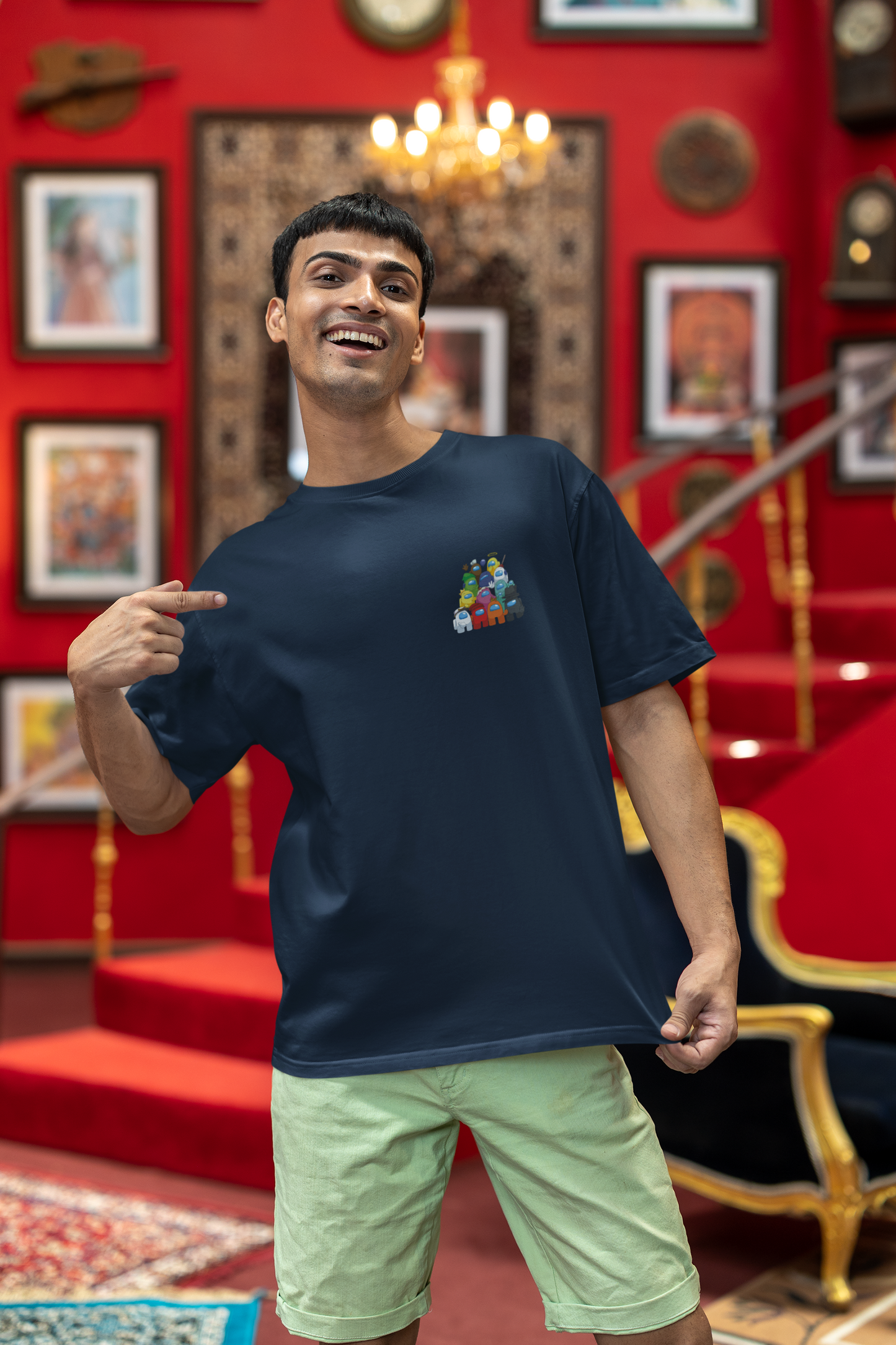 “Impostor Vibes” Oversized Tee – Among Us Edition