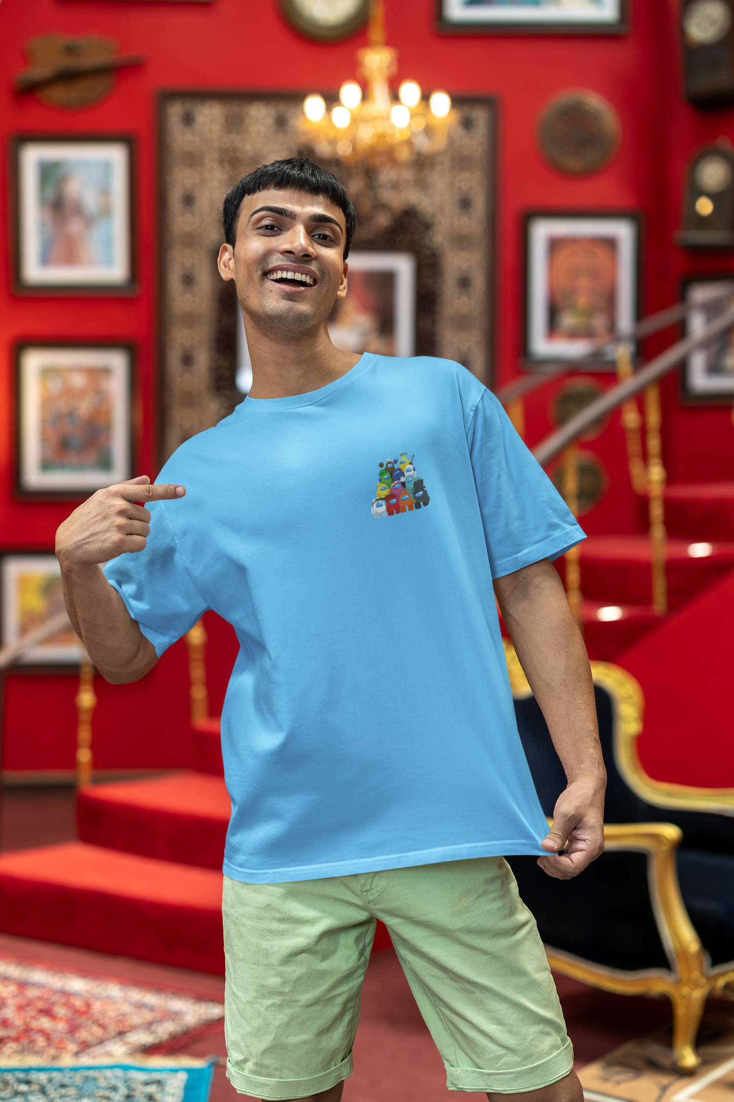 “Impostor Vibes” Oversized Tee – Among Us Edition
