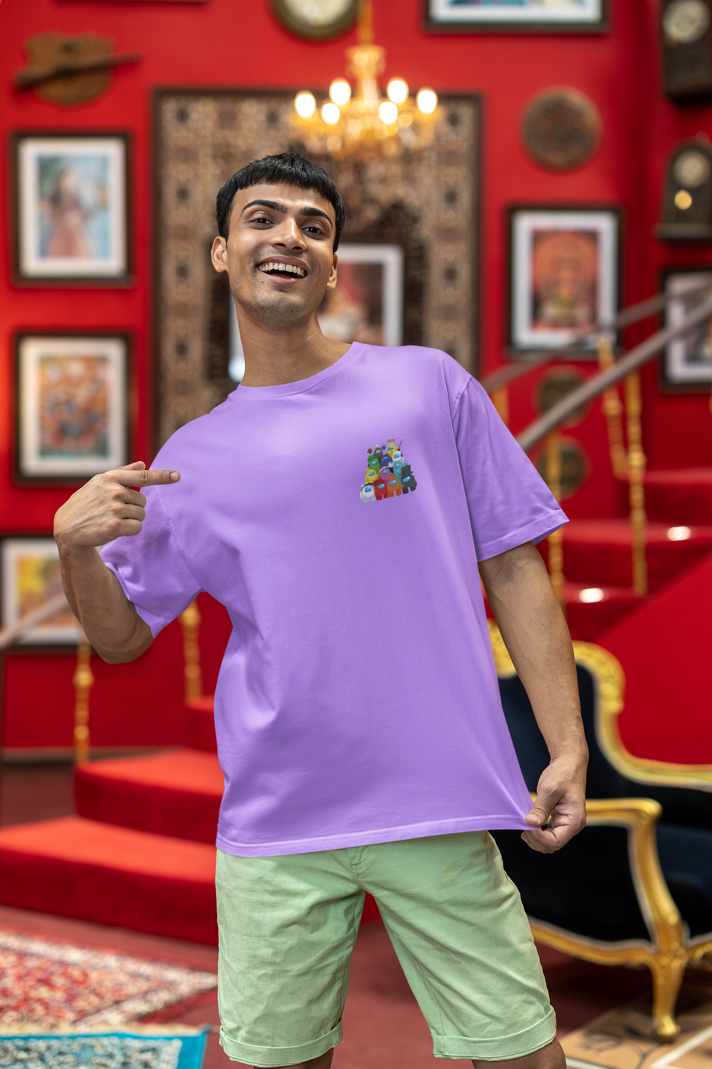 “Impostor Vibes” Oversized Tee – Among Us Edition